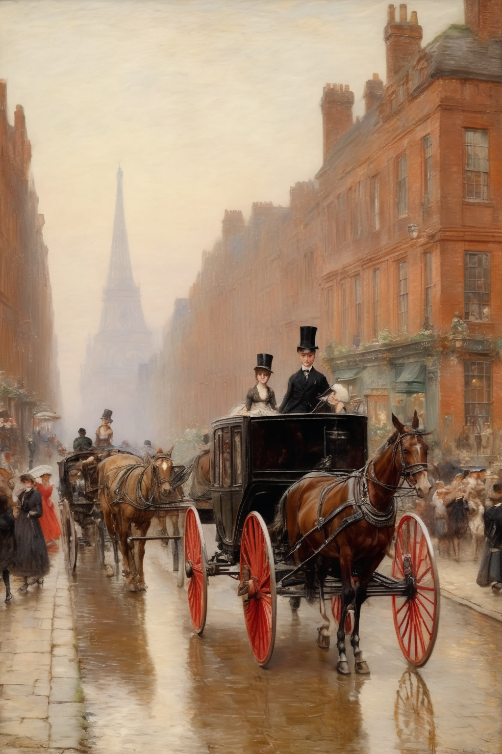 00324-1947488998-_lora_Alfred Augustus Glendening style_1_Alfred Augustus Glendening style - A bustling city street filled with horse-drawn carri.png